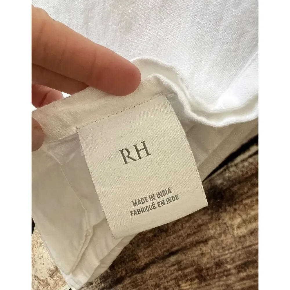 Restoration hardware Linen Blend White Oblong 94” Tablecloth